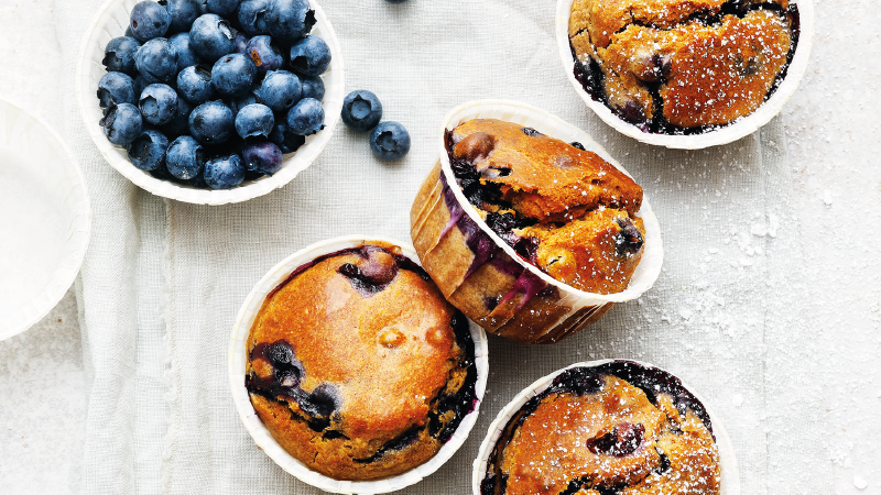 Vegane Blaubeermuffins von Oma Eva-Maria