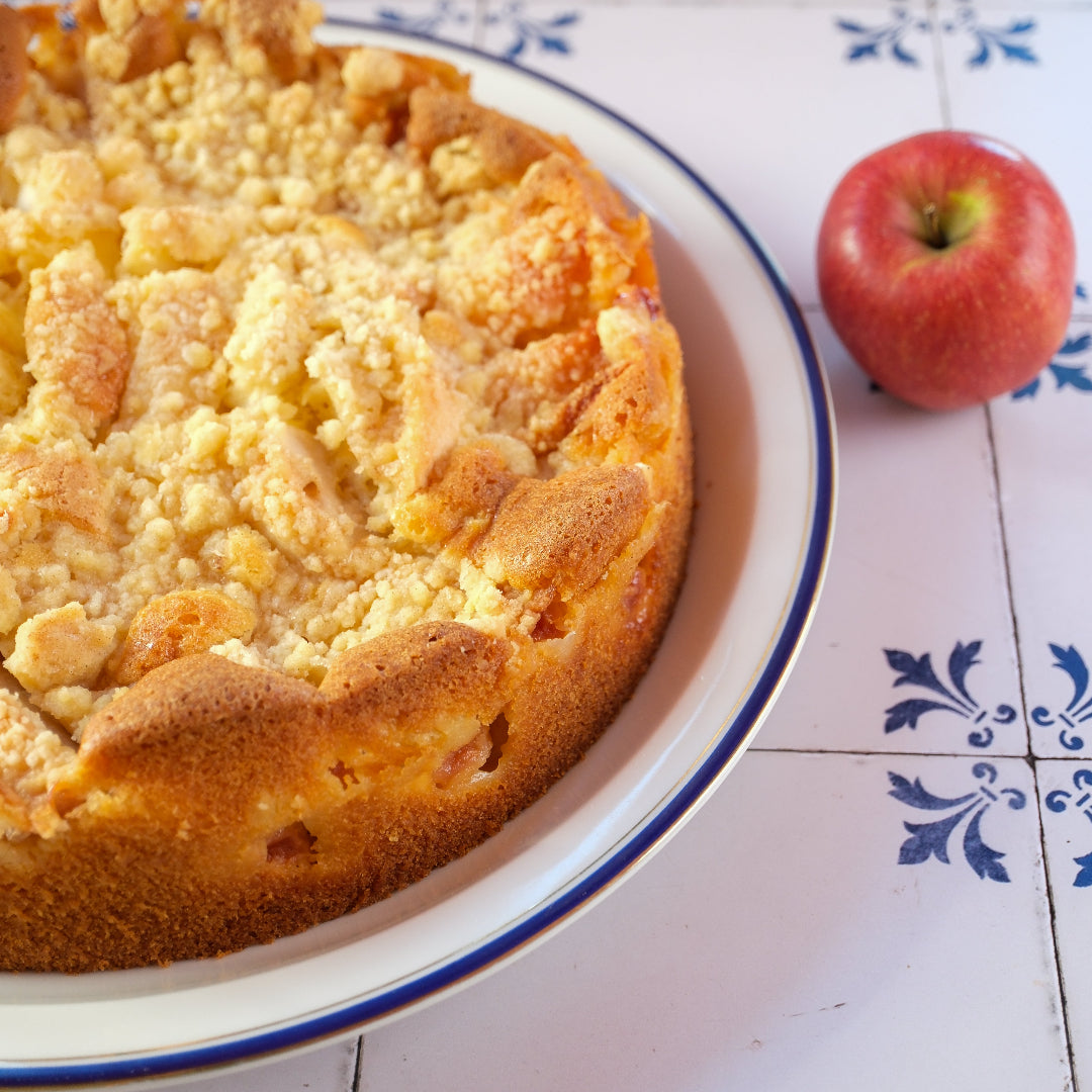 Apfelstreuselkuchen im Detail