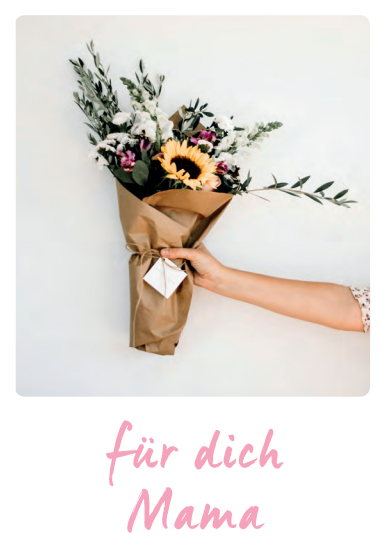 Unsere Für Dich Mama Postkarte von Kuchentratsch