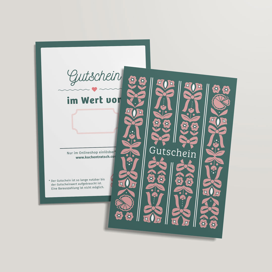Geschenkgutschein Online-Shop per Post