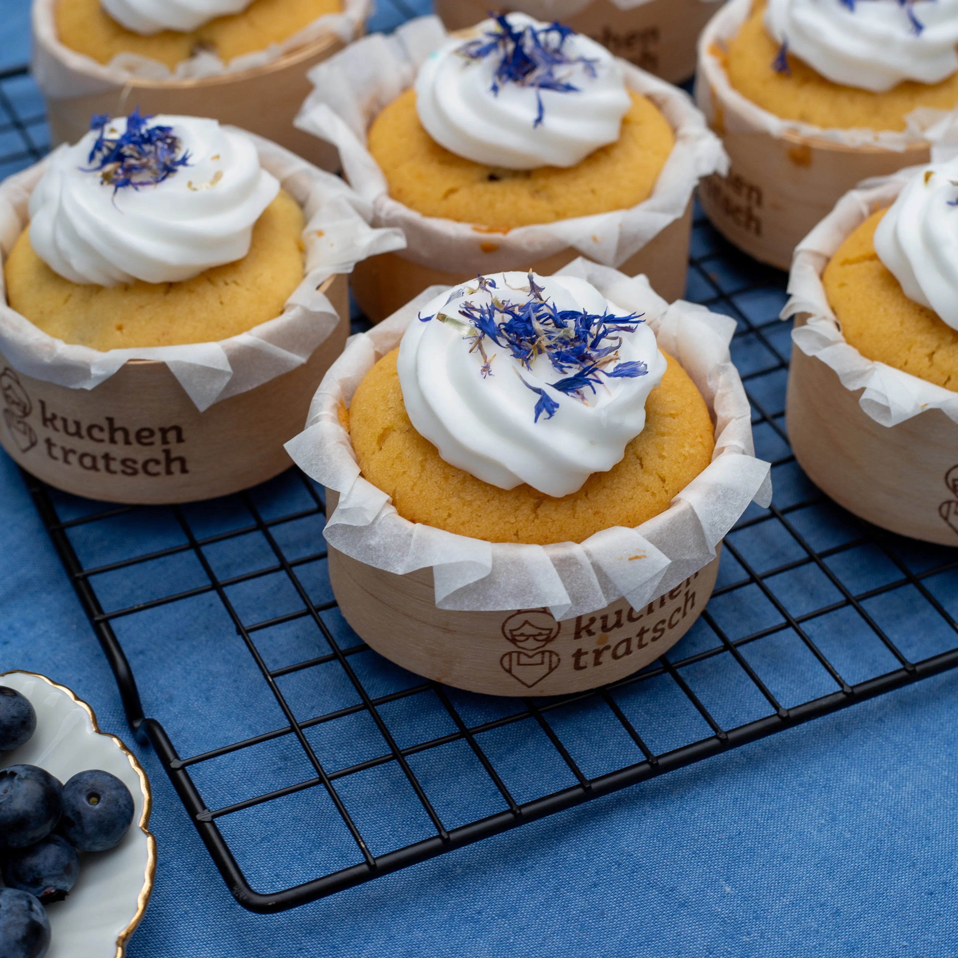 Heidelbeer-Cupcakes von Oma Brigitte im Set