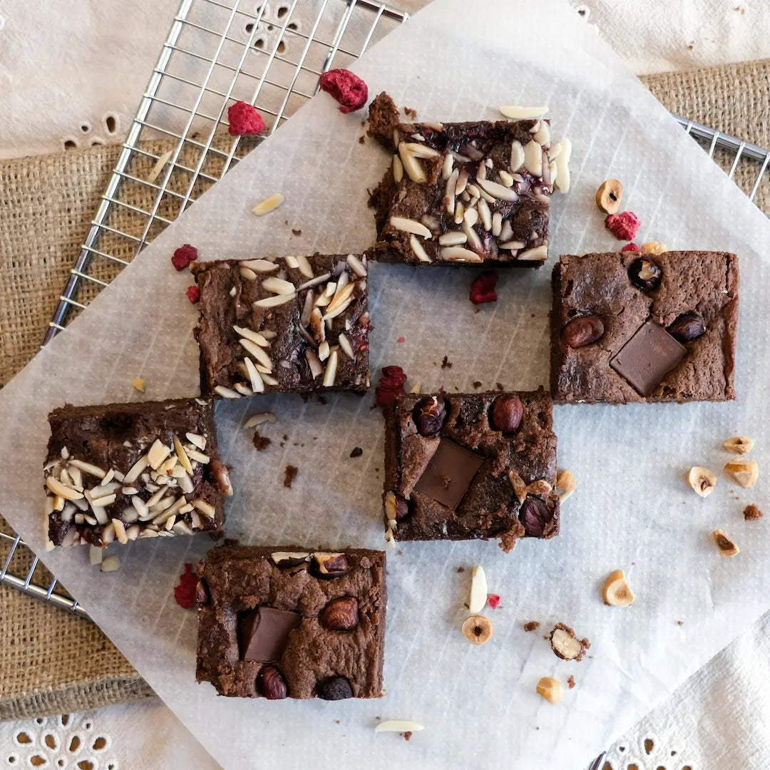 Brownies von Oma Brigitte im Set - Himbeer und Nougat - Kuchentratsch 