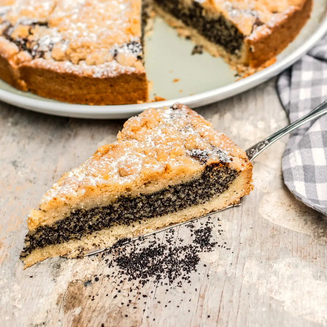 Stück von Oma Gabis Mohnstreuselkuchen von Kuchentratsch 